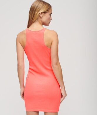 Robe de course à côtes brodée