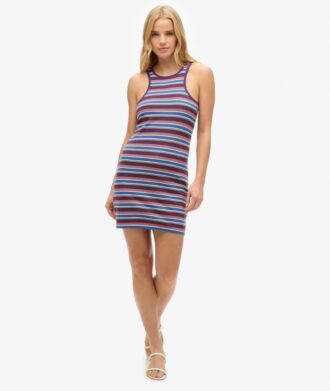 Robe de course à rayures Vintage