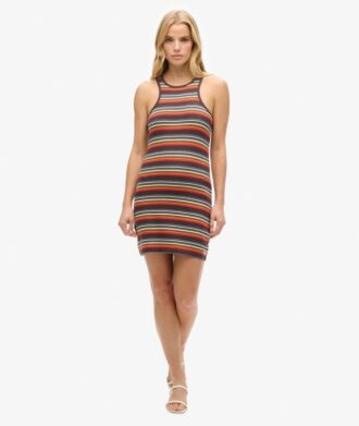 Robe de course à rayures Vintage