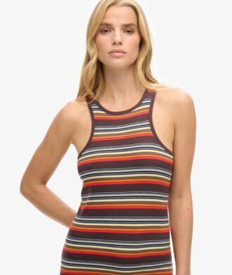 Robe de course à rayures Vintage