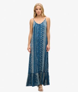 Robe de plage longue à bretelles