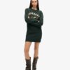 Robe en jersey avec logo métallisé de luxe Robe en jersey avec logo métallisé de luxe