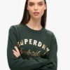 Robe en jersey avec logo métallisé de luxe Robe en jersey avec logo métallisé de luxe