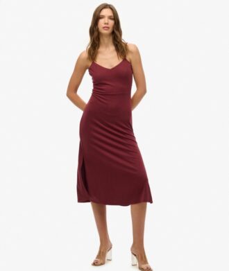 Robe en jersey à dos nu