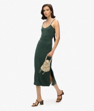 Robe en jersey à dos nu