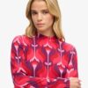 Robe imprimée à manches longues Robe imprimée à manches longues