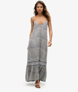 Robe longue à bretelles