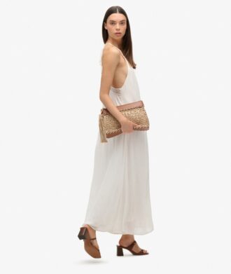 Robe longue à bretelles Ibiza