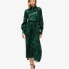 Robe longue à col bénitier en jacquard Robe longue à col bénitier en jacquard