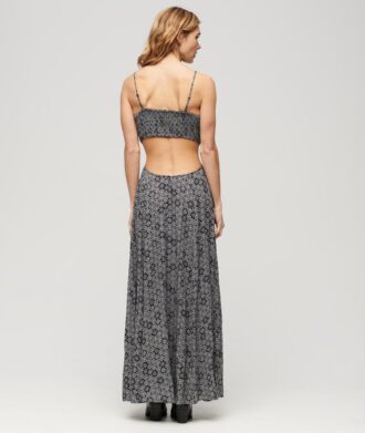Robe longue dos nu