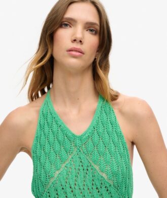 Robe longue dos nu en crochet