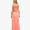 Robe longue en jersey et dentelle Robe longue en jersey et dentelle