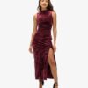 Robe longue en velours Robe longue en velours