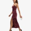 Robe longue en velours Diamonte Robe longue en velours Diamonte