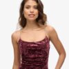Robe longue en velours Diamonte Robe longue en velours Diamonte