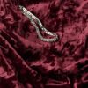 Robe longue en velours Diamonte Robe longue en velours Diamonte