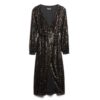 Robe longue portefeuille à paillettes Robe longue portefeuille à paillettes