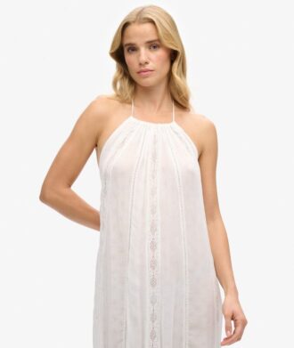 Robe mi-longue à col licou