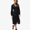 Robe midi à bordures en dentelle Robe midi à bordures en dentelle