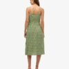 Robe midi à bretelles imprimée et boutonnée Robe midi à bretelles imprimée et boutonnée