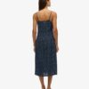 Robe midi à bretelles imprimée et boutonnée Robe midi à bretelles imprimée et boutonnée