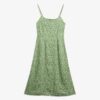 Robe midi à bretelles imprimée et boutonnée Robe midi à bretelles imprimée et boutonnée