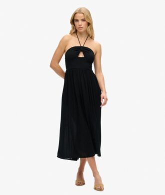 Robe midi à découpes