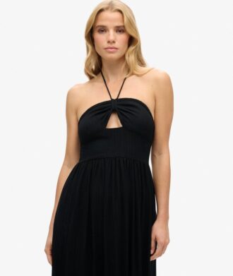 Robe midi à découpes