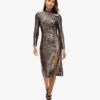 Robe midi dos nu à paillettes Robe midi dos nu à paillettes