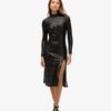 Robe midi dos nu à paillettes Robe midi dos nu à paillettes