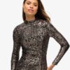 Robe midi dos nu à paillettes Robe midi dos nu à paillettes