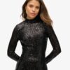 Robe midi dos nu à paillettes Robe midi dos nu à paillettes