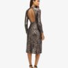 Robe midi dos nu à paillettes Robe midi dos nu à paillettes