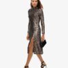 Robe midi dos nu à paillettes Robe midi dos nu à paillettes