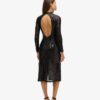 Robe midi dos nu à paillettes Robe midi dos nu à paillettes