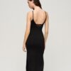 Robe midi en jersey avec dos en dentelle Robe midi en jersey avec dos en dentelle