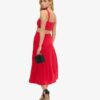 Robe midi en jersey à découpes Robe midi en jersey à découpes