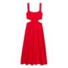 Robe midi en jersey à découpes Robe midi en jersey à découpes