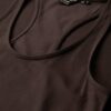 Robe midi en jersey à encolure dégagée Robe midi en jersey à encolure dégagée