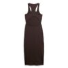 Robe midi en jersey à encolure dégagée Robe midi en jersey à encolure dégagée