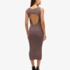 Robe midi en maille dos nu Robe midi en maille dos nu
