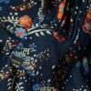 Robe midi à manches longues et volants