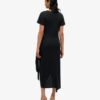 Robe portefeuille midi en tissu flammé Robe portefeuille midi en tissu flammé