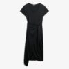 Robe portefeuille midi en tissu flammé Robe portefeuille midi en tissu flammé