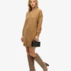 Robe-pull en maille à col en V Robe-pull en maille à col en V