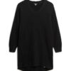 Robe-pull en maille à col en V Robe-pull en maille à col en V