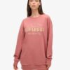 Robe sweat avec logo métallisé de luxe Robe sweat avec logo métallisé de luxe