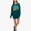 Robe sweat avec logo métallisé de luxe Robe sweat avec logo métallisé de luxe