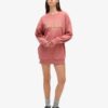 Robe sweat avec logo métallisé de luxe Robe sweat avec logo métallisé de luxe