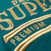 Robe sweat avec logo métallisé de luxe Robe sweat avec logo métallisé de luxe